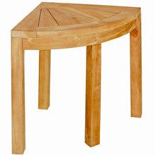 Load image into Gallery viewer, Teak Wood Covina Corner Side Table for Home Gym, Yoga Studio, Exercise Room, Spa
