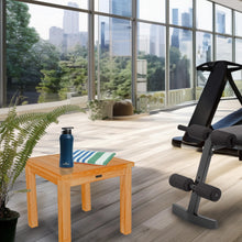 Load image into Gallery viewer, Teak Wood Covelo Side Table for Home Gym, Yoga Studio or Exercise Room