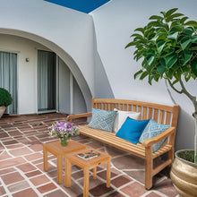 Load image into Gallery viewer, Teak Wood Buenos Aires Oval Outdoor Bench, 5 Foot