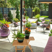 Load image into Gallery viewer, Teak Wood Bahama Square Folding Picnic Table with Carry Handle