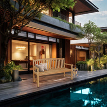 Load image into Gallery viewer, Teak Wood Acapulco Teak Outdoor Bench, 6 Foot