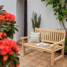 Load image into Gallery viewer, Teak Wood Santiago Teak Outdoor Bench, 4 Foot