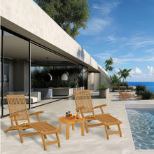 Load image into Gallery viewer, Teak Wood Acapulco Outdoor Steamer Chair