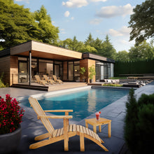 Load image into Gallery viewer, Teak Wood Seven Seas Adirondack Chair with Pull-Away Footstool