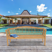 Load image into Gallery viewer, Teak Wood Oklahoma Outdoor Patio Bench, 6 Foot