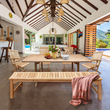 Load image into Gallery viewer, Teak Wood San Juan Rectangular Outdoor Extension Table