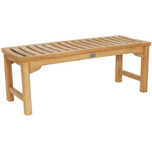 Load image into Gallery viewer, Teak Wood Salinas 4 Foot Bench for Home Gym, Yoga Studio or Exercise Room