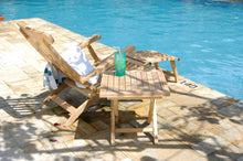 Load image into Gallery viewer, Teak Wood Siesta Key Outdoor Steamer Chair
