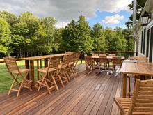 Load image into Gallery viewer, Teak Wood Oceanview Folding Outdoor Barstool