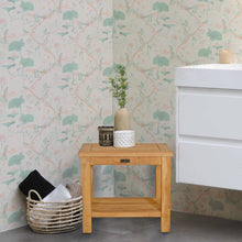 Load image into Gallery viewer, Teak Wood Bermuda Shower Stool, Large