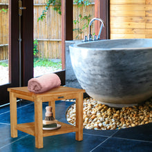 Load image into Gallery viewer, Teak Wood Somers Bathroom Side Table, Large