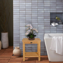 Load image into Gallery viewer, Teak Wood Bermuda Shower Stool, Small