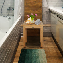 Load image into Gallery viewer, Teak Wood Somers Bathroom Side Table, Small