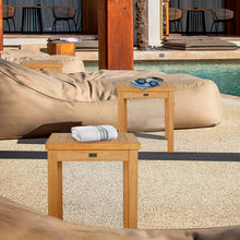 Load image into Gallery viewer, Teak Wood Santa Monica Outdoor End Table, small