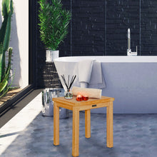 Load image into Gallery viewer, Teak Wood Somers Bathroom Side Table, Small