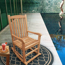 Load image into Gallery viewer, Teak Wood Salvador Outdoor Rocking Chair