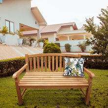 Load image into Gallery viewer, Teak Wood Buenos Aires Oval Outdoor Bench, 4 Foot
