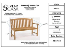 Load image into Gallery viewer, Teak Wood Buenos Aires Oval Outdoor Bench, 5 Foot