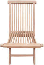 Load image into Gallery viewer, Teak Wood Seaside Outdoor Folding Side Chair, set of 2