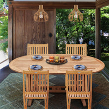 Load image into Gallery viewer, Teak Wood Hawaii Oval Outdoor Extension Table