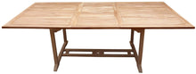 Load image into Gallery viewer, Teak Wood San Juan Rectangular Outdoor Extension Table