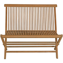 Load image into Gallery viewer, Teak Wood Las Palmas Portable Double Folding Bench