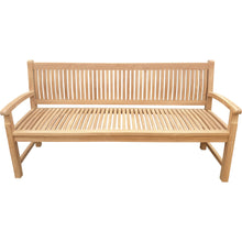 Load image into Gallery viewer, Teak Wood El Mar Teak Outdoor Bench, 6 Foot