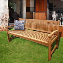 Load image into Gallery viewer, Teak Wood El Mar Teak Outdoor Bench, 6 Foot