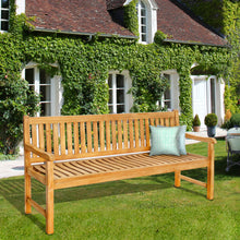 Load image into Gallery viewer, Teak Wood Santiago Teak Outdoor Bench, 6 Foot