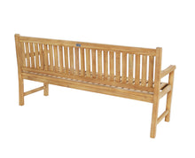 Load image into Gallery viewer, Teak Wood Santiago Teak Outdoor Bench, 6 Foot