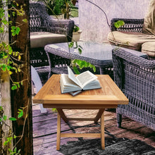 Load image into Gallery viewer, Teak Wood Nassau Outdoor Folding End Table