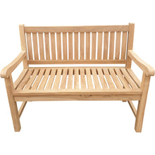 Load image into Gallery viewer, Teak Wood San Juan Teak Outdoor Bench, 4 Foot