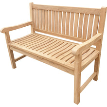Load image into Gallery viewer, Teak Wood San Juan Teak Outdoor Bench, 4 Foot