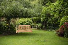 Load image into Gallery viewer, Teak Wood San Juan Double Outdoor Porch Swing, 4 foot