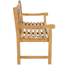 Load image into Gallery viewer, Teak Wood Arizona Outdoor Patio Bench, 4 Foot
