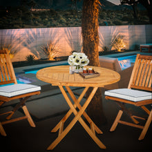 Load image into Gallery viewer, Teak Wood Sanibel Outdoor Folding Table, 36 inch