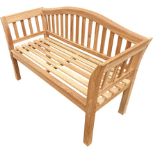 Load image into Gallery viewer, Teak Wood Oklahoma Outdoor Patio Bench, 4 Foot