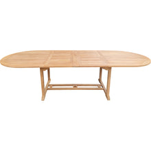 Load image into Gallery viewer, Teak Wood Santa Cruz Oval Double Extension Dining Table, 78 to 118 inches
