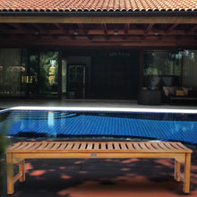 Load image into Gallery viewer, Teak Wood Ocean City Outdoor Backless Bench, 6 Foot