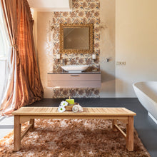Load image into Gallery viewer, Teak Wood Lagos Bathroom Shower Bench, 4 Foot