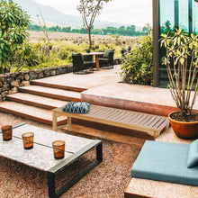 Load image into Gallery viewer, Teak Wood Ocean City Outdoor Backless Bench, 4 Foot