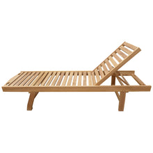 Load image into Gallery viewer, Teak Wood Key West Outdoor Pool Lounger
