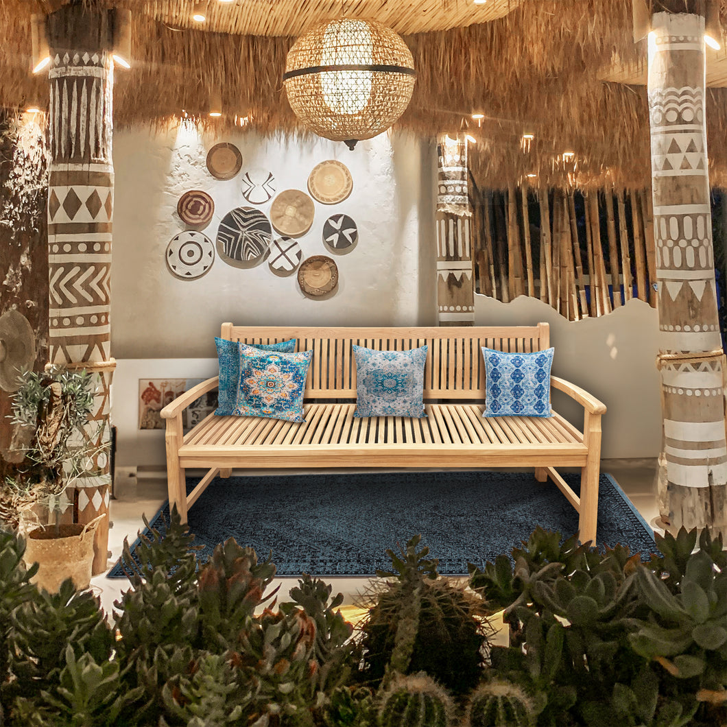 Teak Wood El Mar Teak Outdoor Bench, 6 Foot