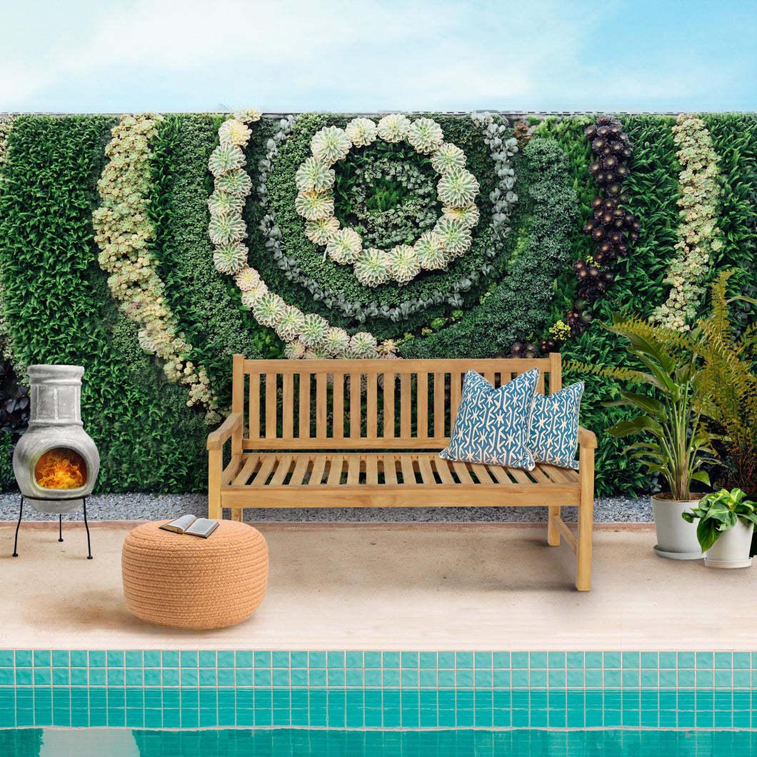 Teak Wood Santiago Teak Outdoor Bench, 5 Foot