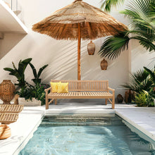 Load image into Gallery viewer, Teak Wood San Juan Teak Outdoor Bench, 6 Foot
