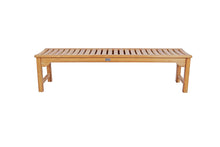 Load image into Gallery viewer, Teak Wood Salinas 6 Foot Bench for Home Gym, Yoga Studio or Exercise Room
