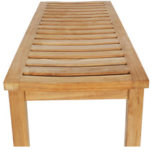 Load image into Gallery viewer, Teak Wood Salinas 4 Foot Bench for Home Gym, Yoga Studio or Exercise Room
