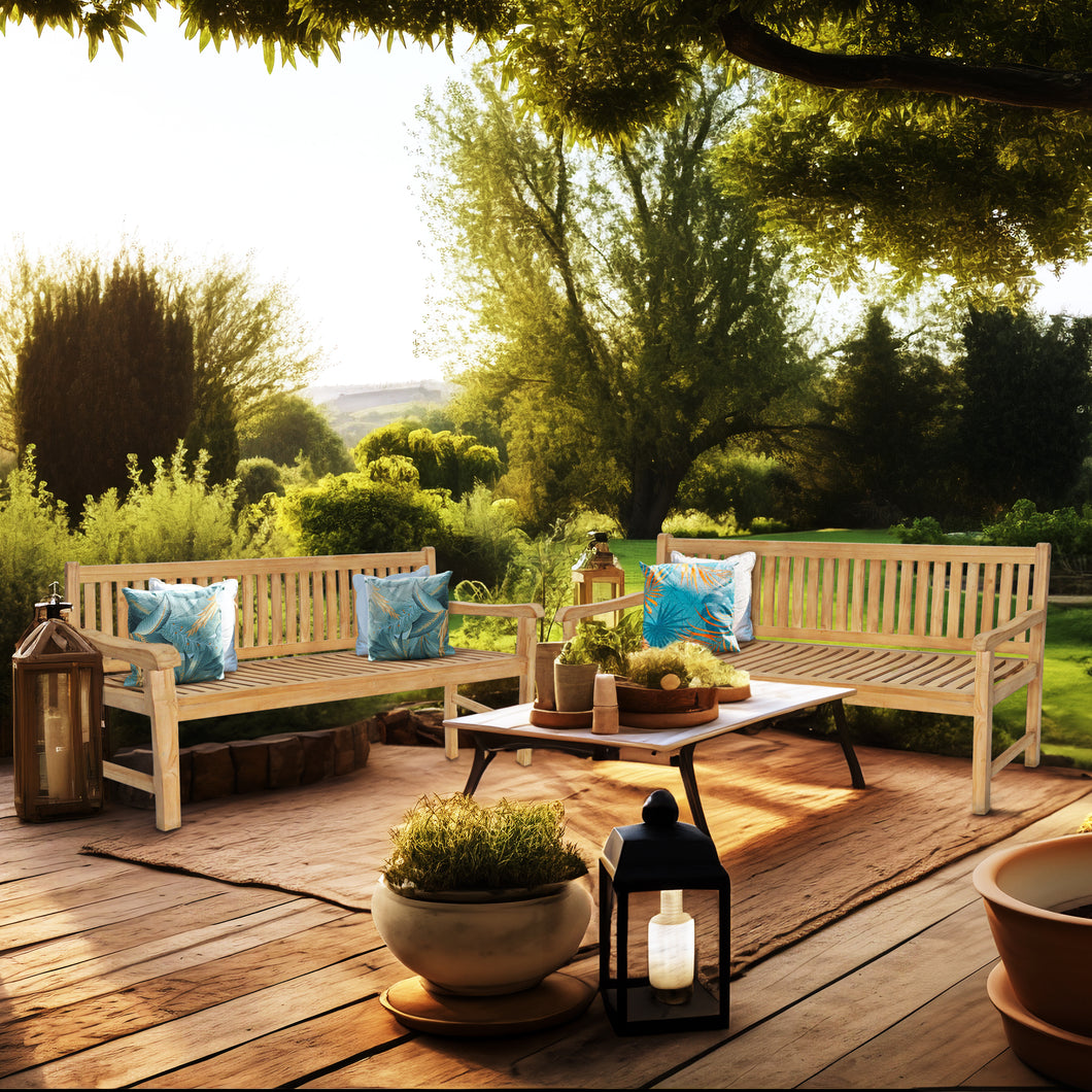 Teak Wood Santiago Teak Outdoor Bench, 6 Foot
