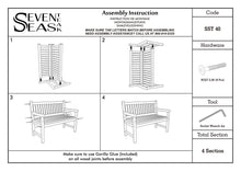 Load image into Gallery viewer, Teak Wood San Juan Teak Outdoor Bench, 4 Foot
