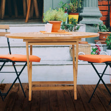Load image into Gallery viewer, Teak Wood Panama Outdoor Folding Table, 47 inch
